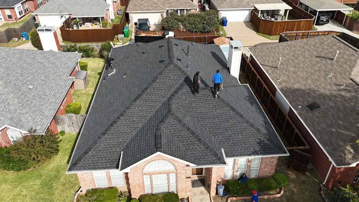 Commercial Roofing work in progress on a Temescal Valley property